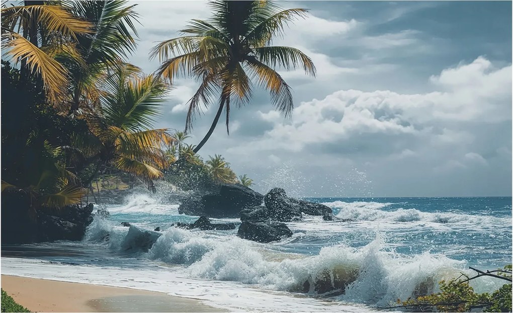 Dekoratív Fali Fotótapéta Egzotikus tengerpart 416x254 Ragasztó