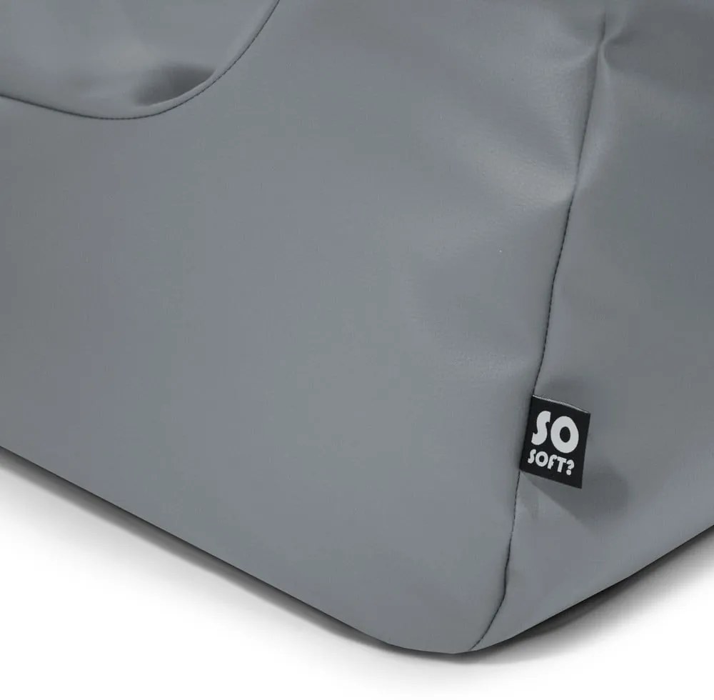 Narancssárga bőrutánzat babzsákfotel Chill XXL – So Soft?