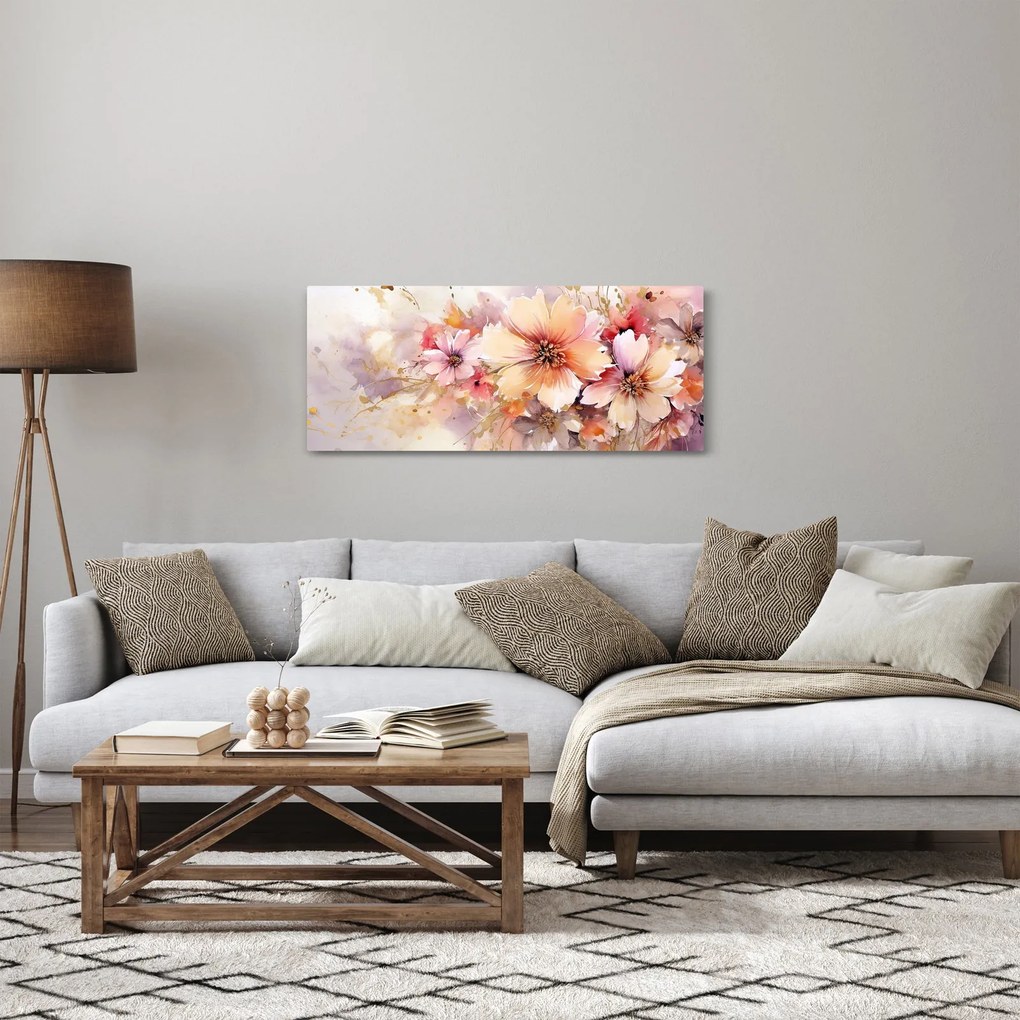 Kép - Virágok (120x50 cm)