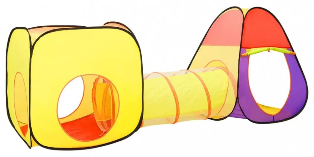többszínű gyerekjátszósátor 255 x 80 x 100 cm