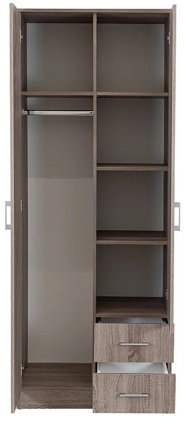 Miami gardróbszekrény 80x205 cm yorki tölgy-yorki tölgy