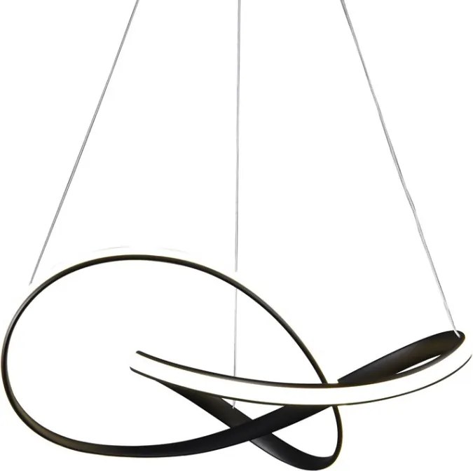 MILAGRO ML6771 CAPPIO Modern Led Függesztett Lámpa Fekete LED IP20