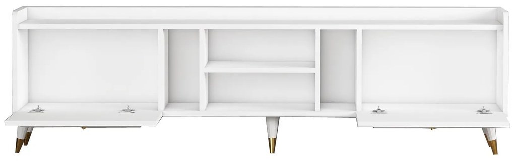 TV asztal/szekrény Kadole 2 (fehér + arany) . 1095457
