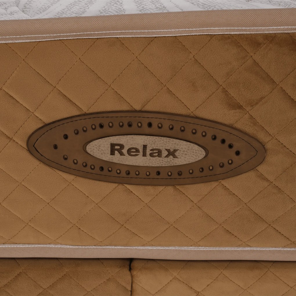 Boxspring ágy 160x200, világosbarna, GOLDBIA