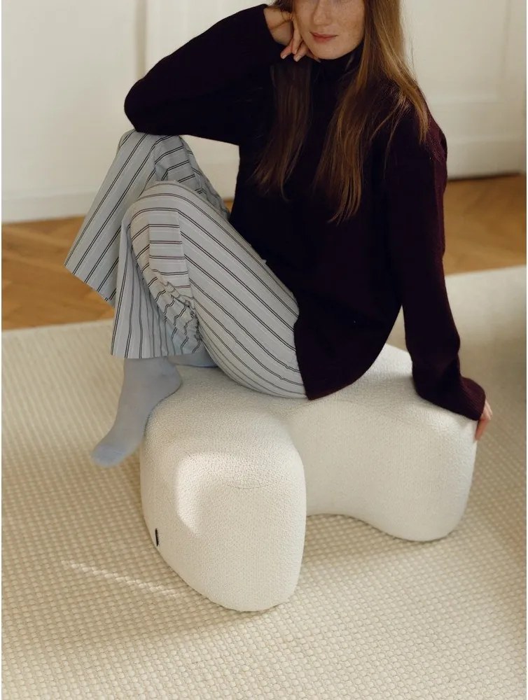 Bézs buklé puff Ü – noo.ma