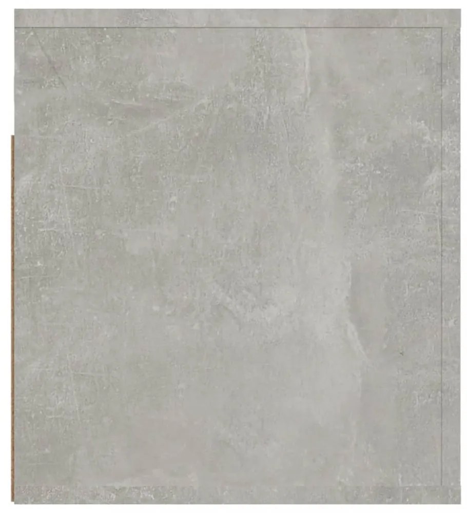 2 db betonszürke falra szerelhető éjjeliszekrény 50x36x40 cm