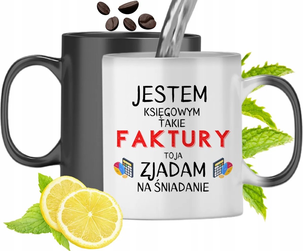 Mágikus Bögre Könyvelőnek Színváltós, fényképes nyomattal