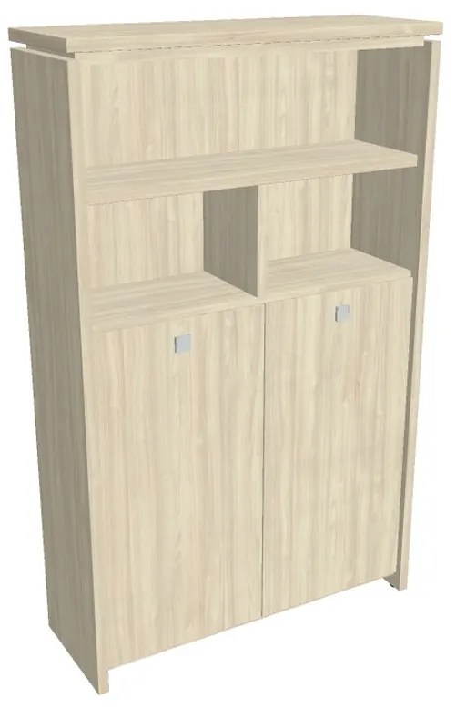 Verno magas gardrób 128 x 46 x 210 cm, polccal, akác