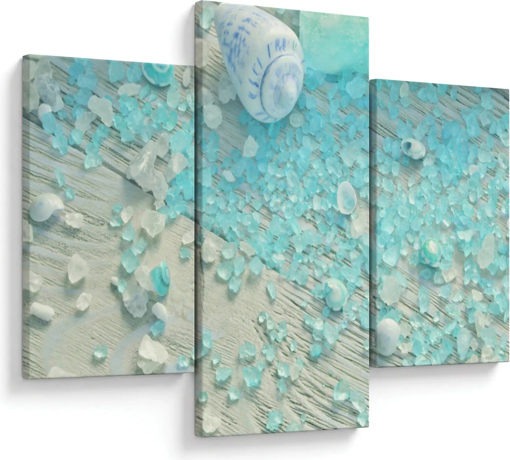 Kép - Tengerparti hangulat türkiz árnyalatokban (90x60 cm)