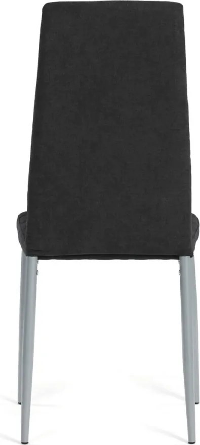 Jídelní židle, černá, látka, DCL-V5031 BK2