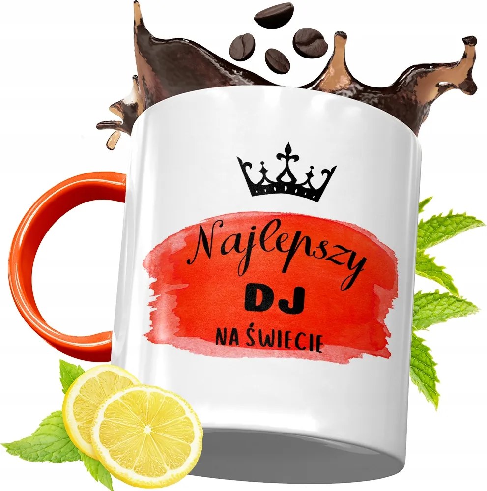 Narancssárga Bögre Dja Ajándék fényképes nyomtatással