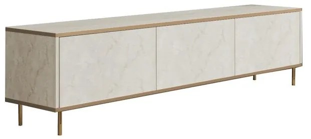 TV szekrény Imaj - Travertine, Gold