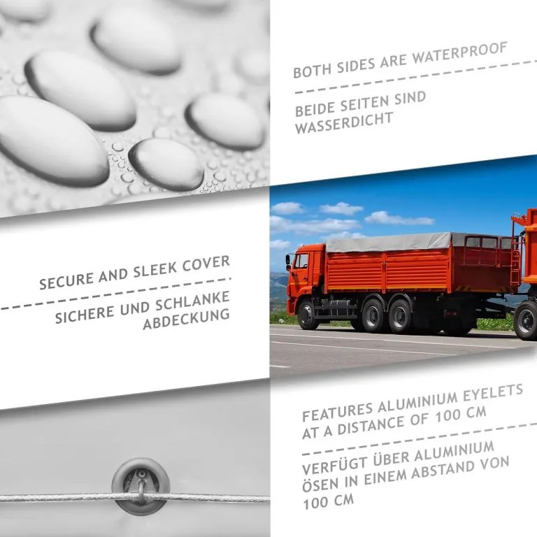 JAGO Ponyva 650 g/m² alumínium háló  3 x 5 m fehér