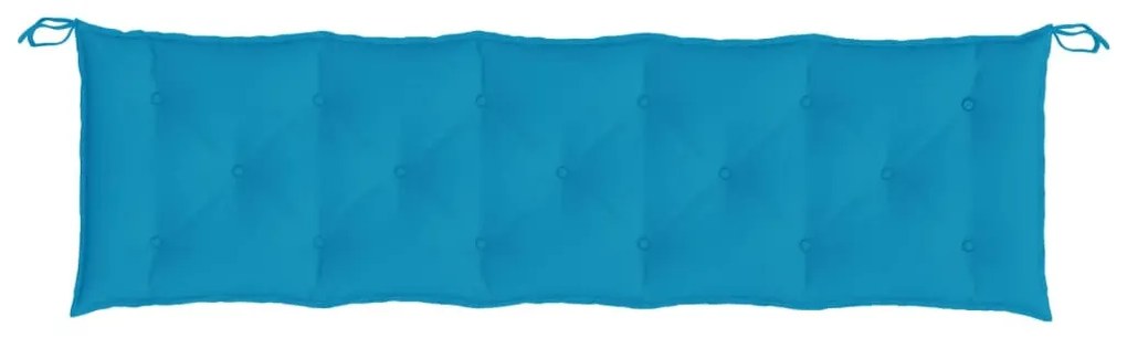 2 db világoskék oxford szövet kerti padpárna 180 x 50 x 7 cm