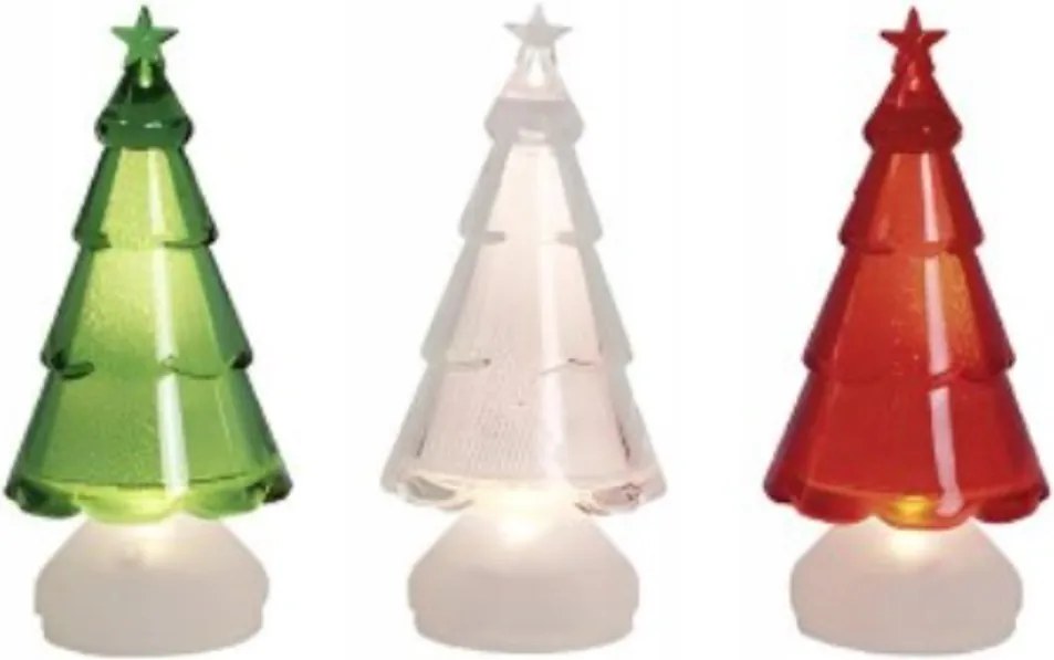 Karácsonyfa Led Dekoráció 11 CM Karácsonyi Dekoráció