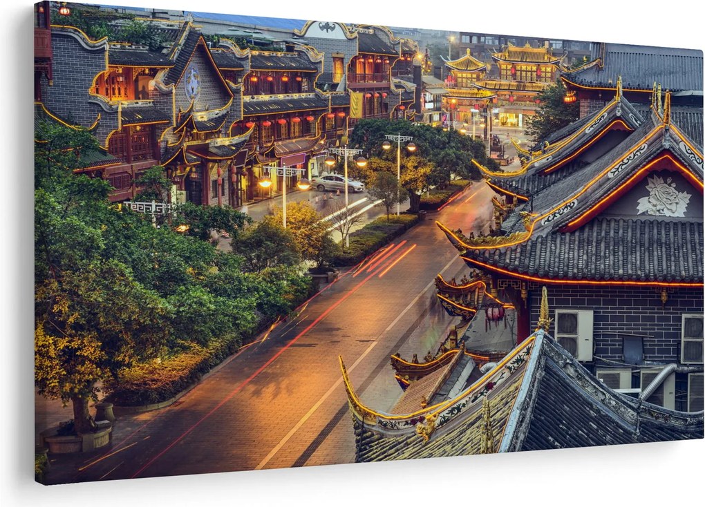 Kép - Qintai Road, Chengdu, Kína (90x60 cm)