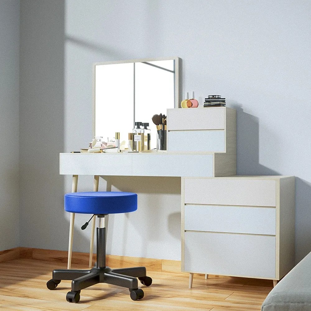 Casaria® Gurulós puff - kék