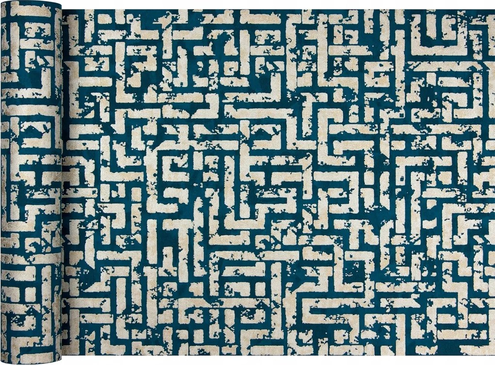 Vinyl tapéta flizelinen türkiz Mozaik