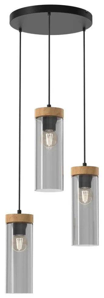 Csillár zsinóron ELICA 3xE27/60W/230V