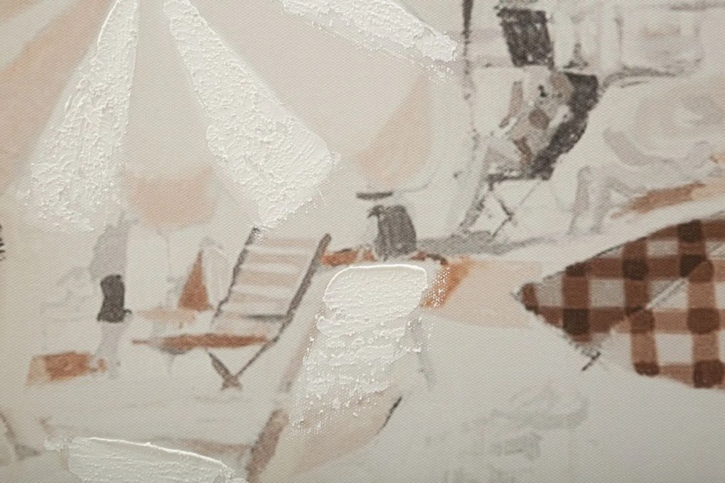 Falfestmény strand -b- 80x3x120cm