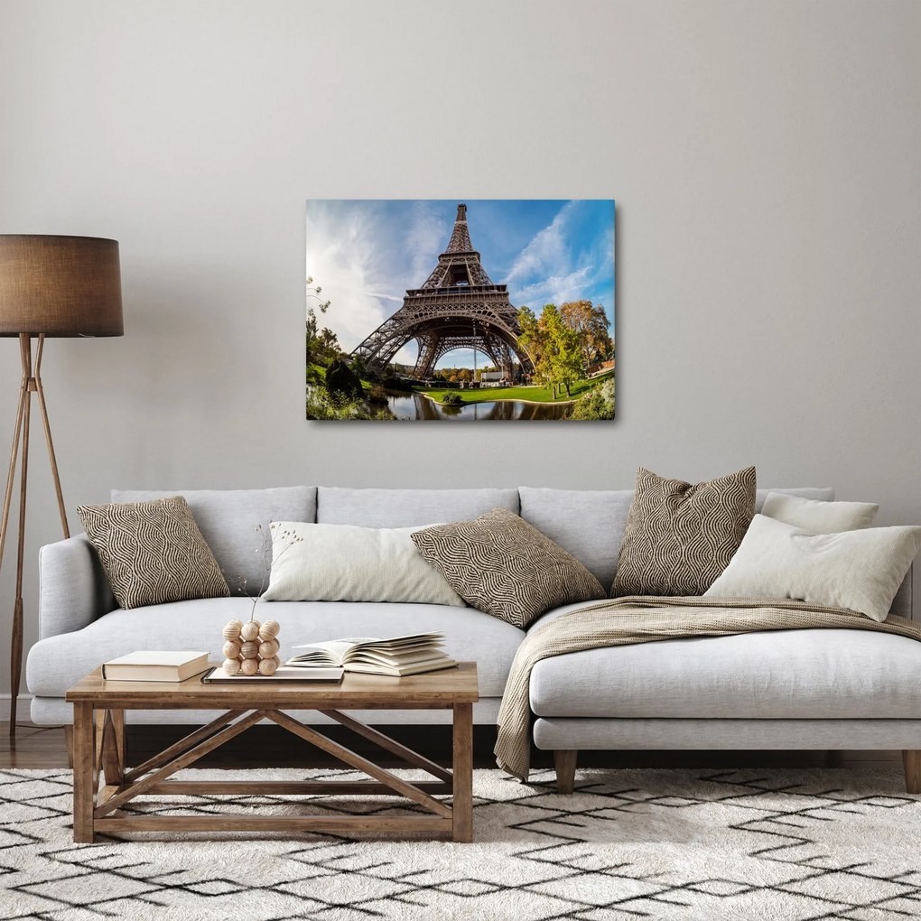 Kép - Eiffel-torony színes (70x50 cm)