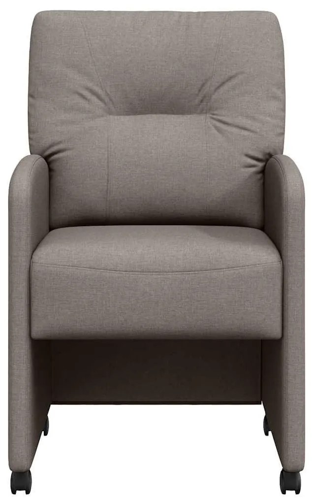 Kerekes Étkező Székek 2 pcs Tópszínű 57 x 67 x 95 cm szövet