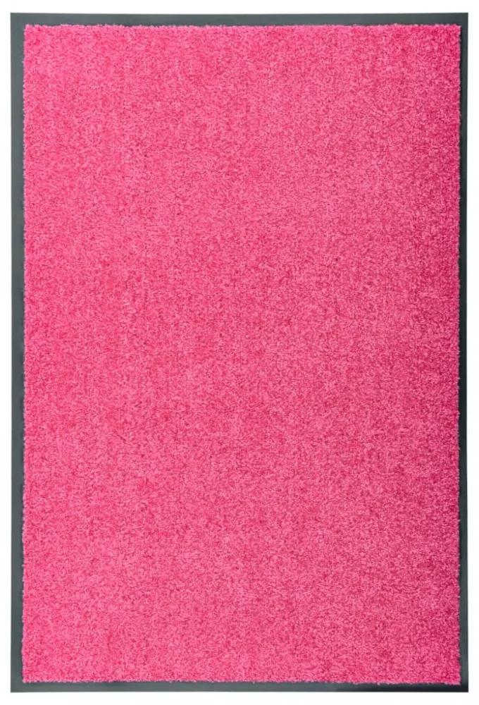 Rózsaszín kimosható lábtörlő 60 x 90 cm