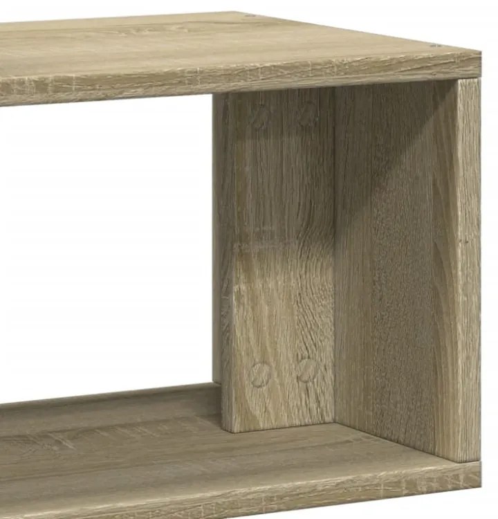 2 db sonoma tölgy színű szerelt fa TV-szekrény 75 x 30 x 50 cm