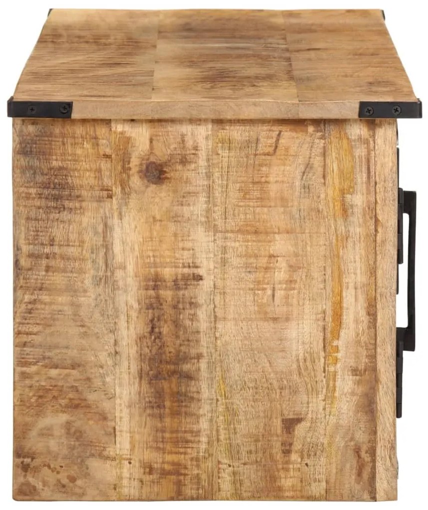 tömör mangófa TV-szekrény ajtóval 105 x 35 x 36 cm