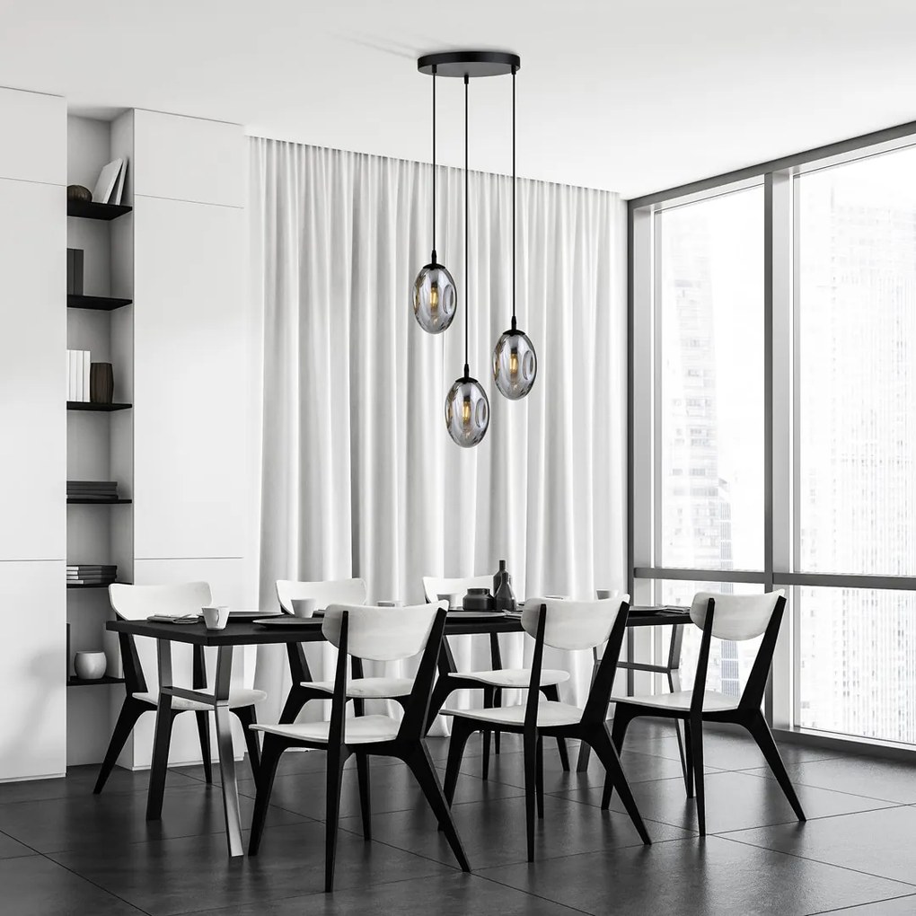 Emibig modern függeszték astral fekete grafit emi1266/3prem