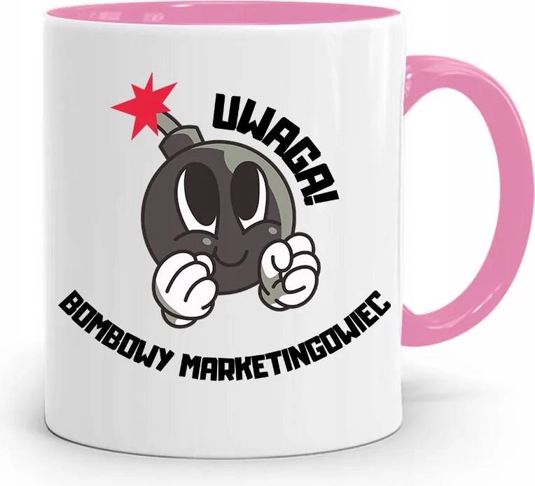 Marketingeseknek Marketing Bögre Rózsaszín Ajándék fényképes nyomtatással