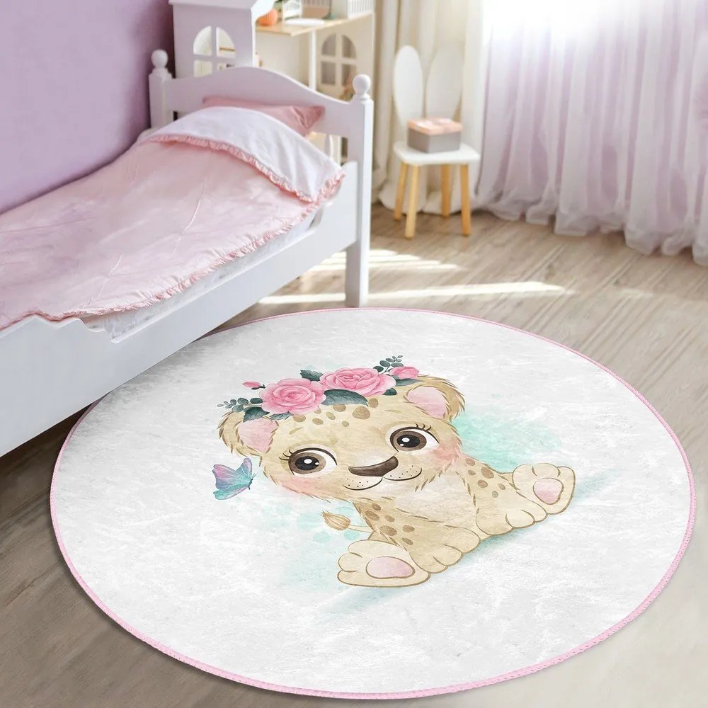 Fehér gyerek szőnyeg ø 120 cm Comfort – Mila Home