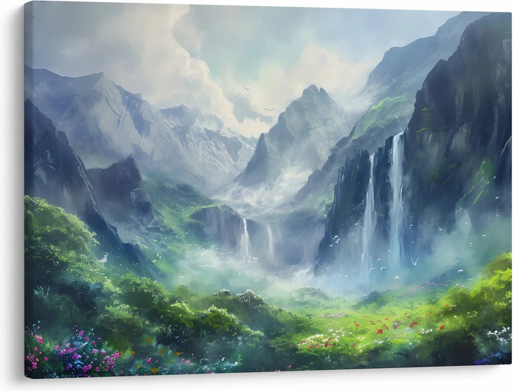 Kép - Vízesések völgye (70x50 cm)
