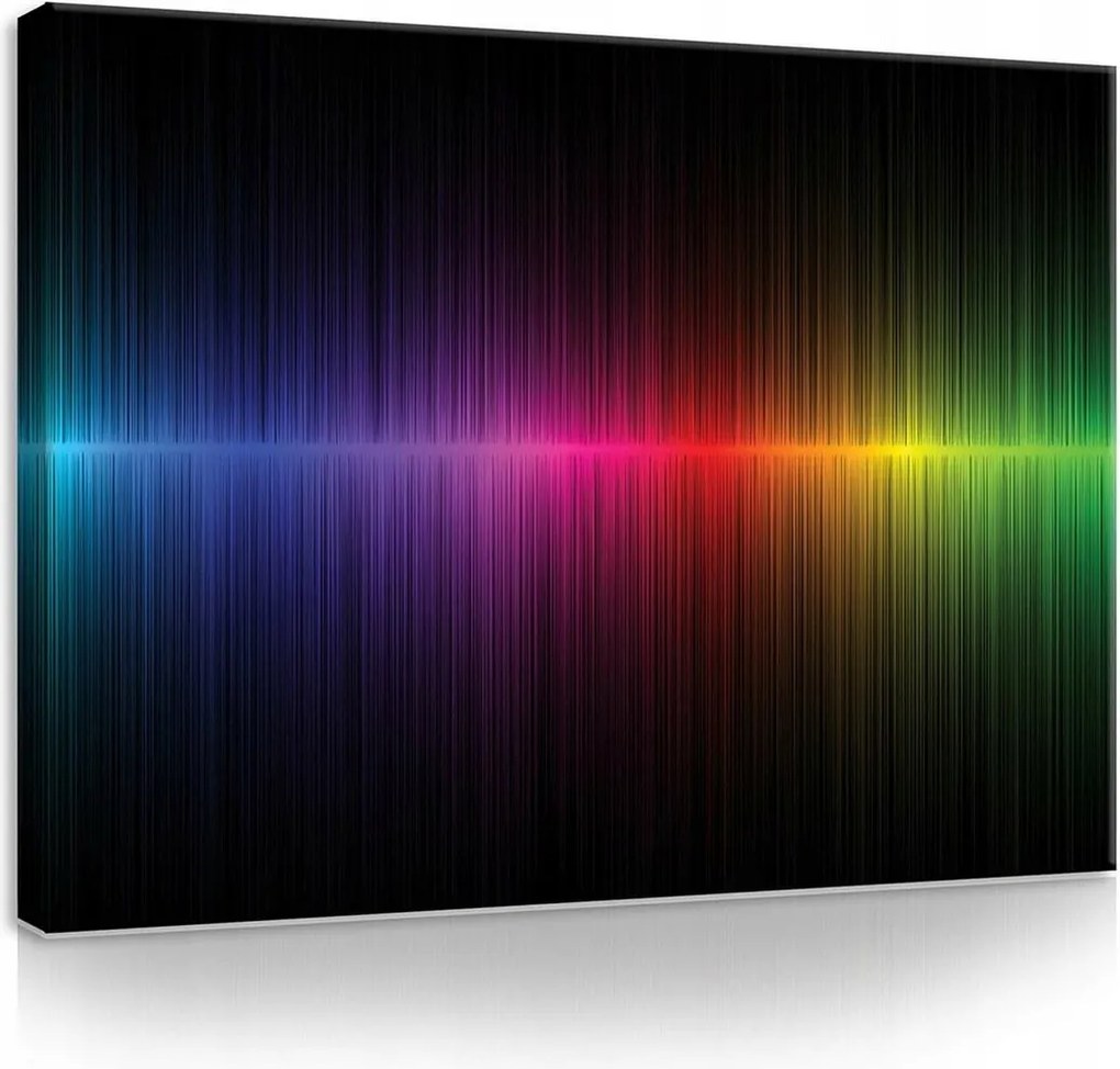 Vászonkép 70x50 Absztrakt Kabinet Fényesség Színes Impulzus High-tech