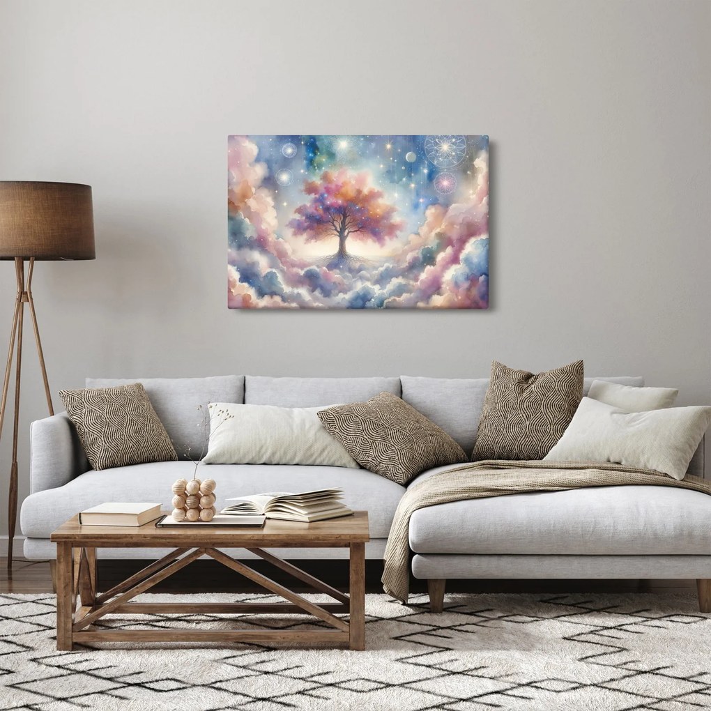 Kép – Életfa a felhőkben (90x60 cm)
