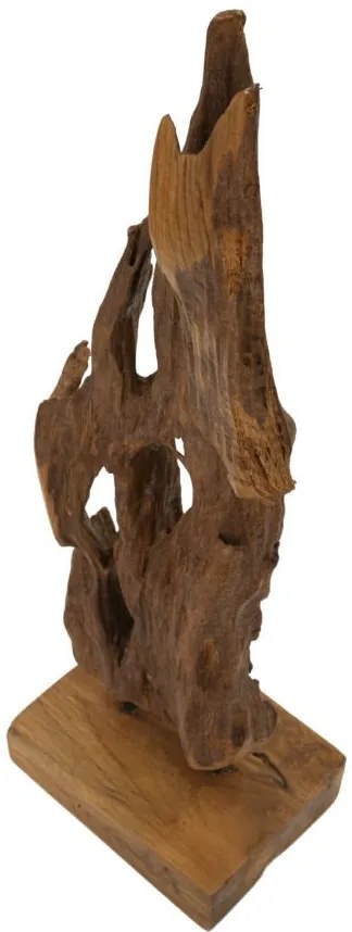 Akar szobor teak 18x13x55cm