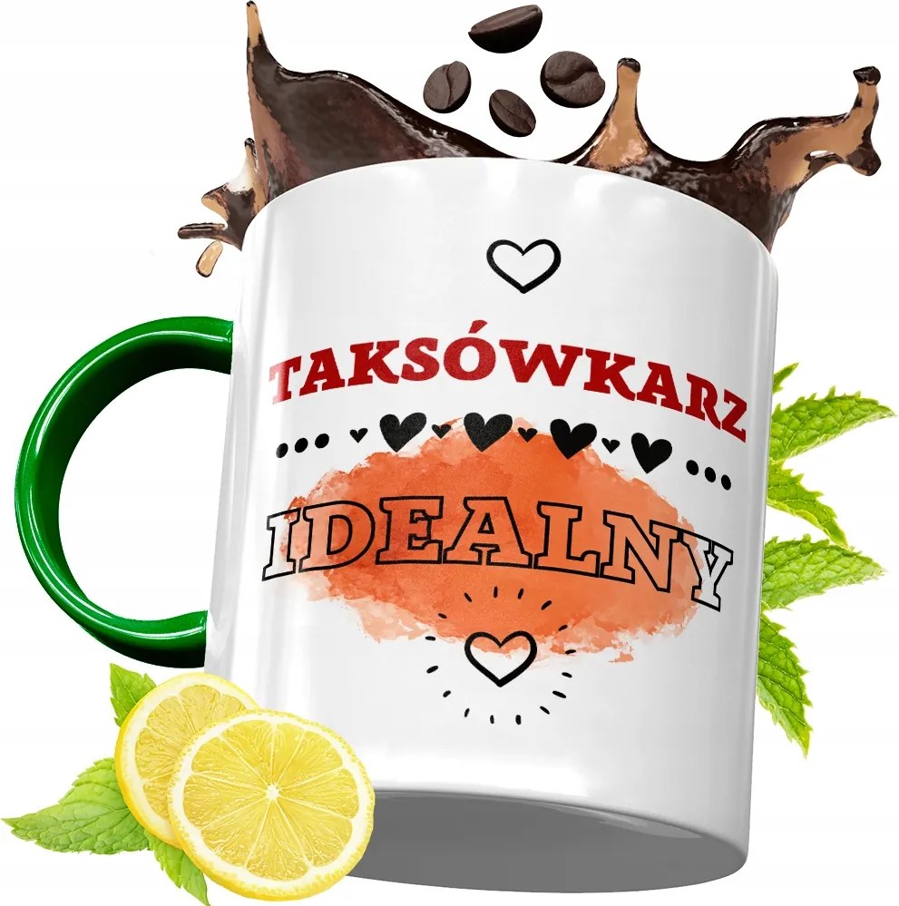 Zöld Bögre Taxisofőrnek Születésnapra Ajándék fényképes nyomtatással