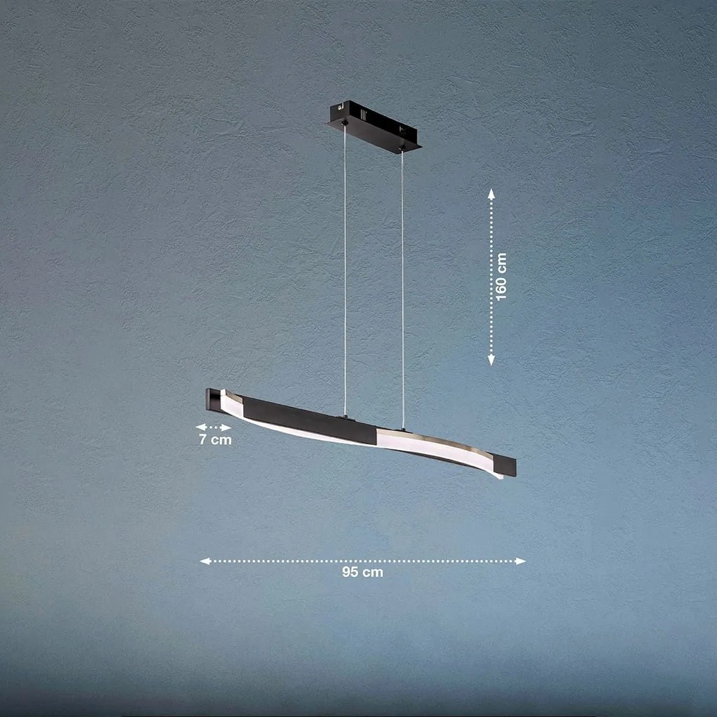 Fischer & Honsel modern függeszték bridge bézs fekete szürke fhl60704