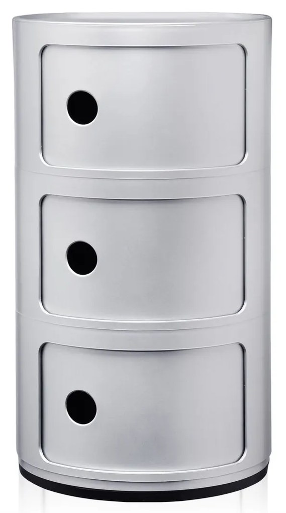 Kartell Componibili 4967 tárolóasztal, 3 tároló rész, több színben szín: szürke