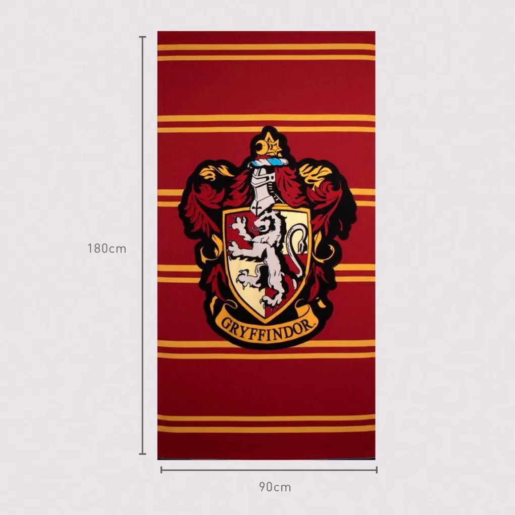 Harry Potter Gryffindor fürdőlepedő, strand törölköző 90x180cm (Fast Dry)