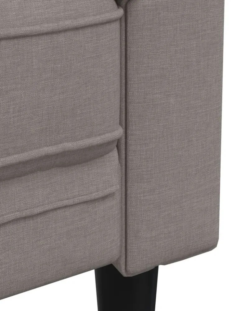 tópszínű 2 személyes szövet Chesterfield kanapé