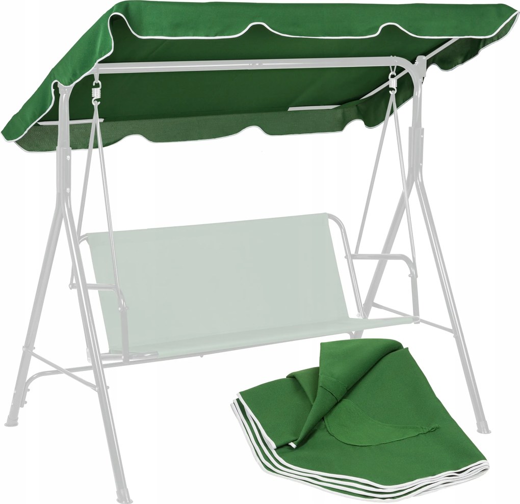 Kerti Hinta Napellenző Tető 163 x 110 cm Zöld