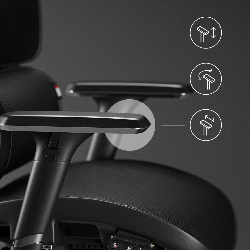 Ergonomikus irodai szék fekete: Diablo V-Commander