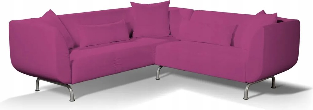 Dekoria 3+2 Strömstad Ikea sarokkanapé huzat rózsaszín