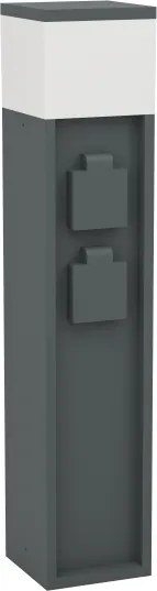Eglo 901032 - PARK kültéri lámpa, 2 aljzattal, 1xE27/25W/230V, IP54, antracit
