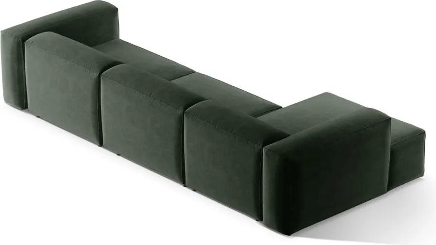 Zöld sarokkanapé (bal oldali-heverő résszel) Bergamo – Cosmopolitan Design
