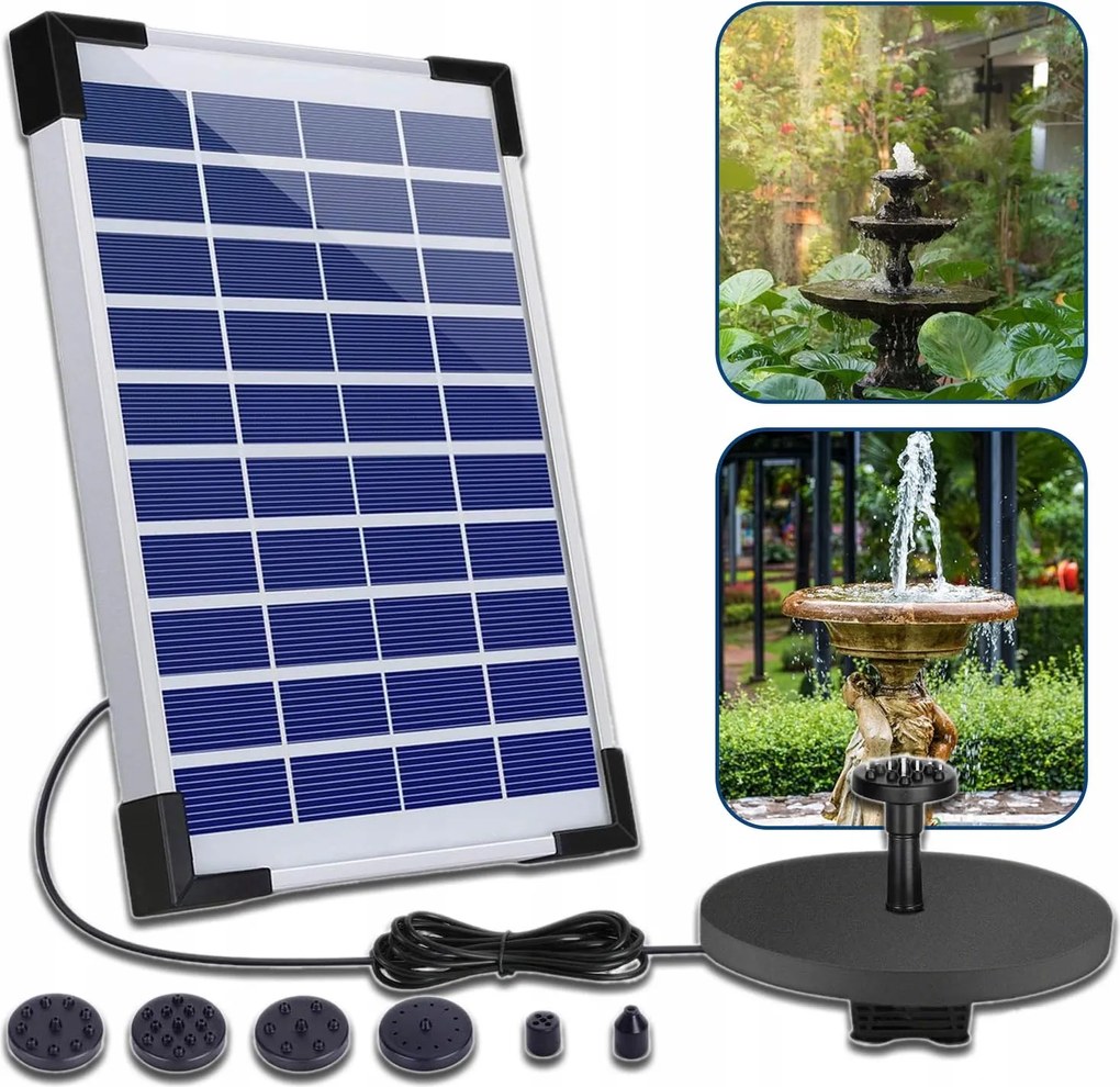 Lebegő Napelemes Vízpumpa Kerti Tóhoz Vagy Madárkúthoz