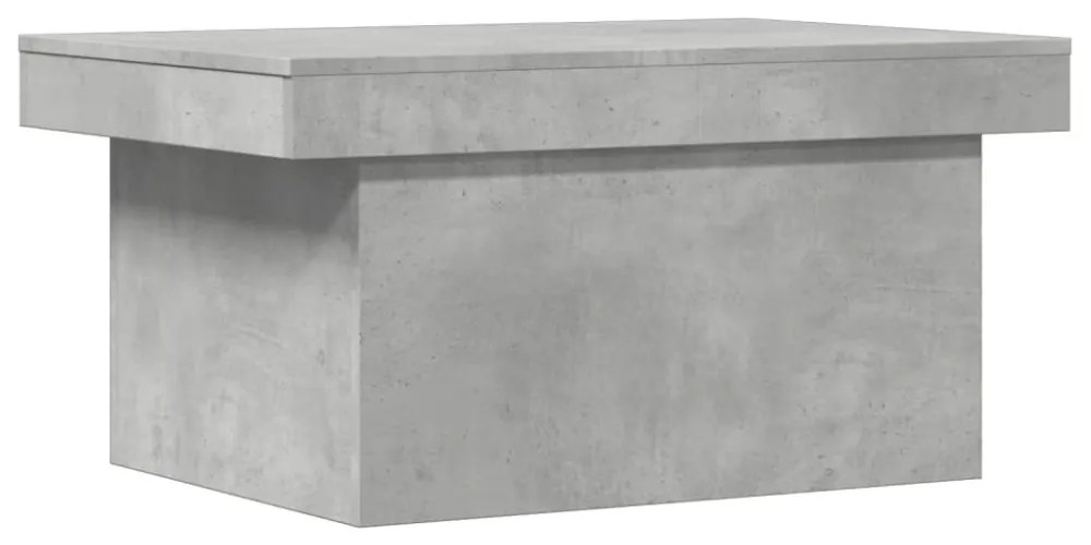 betonszürke szerelt fa dohányzóasztal 100 x 55 x 40 cm