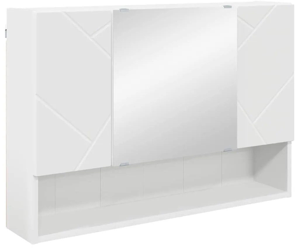 Fürdőszoba bútor szett 2 pcs Fehér 76.5 x 35 x 64 cm Faanyag