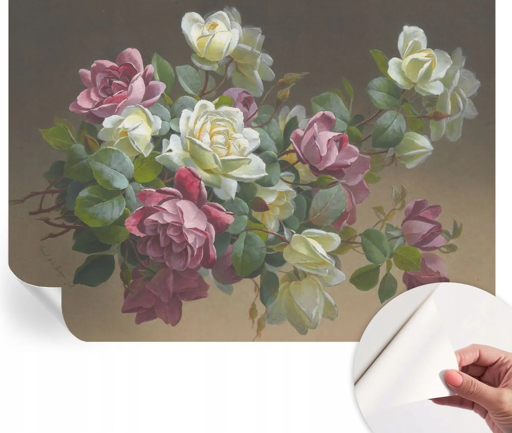 Öntapadós Stílusos Dekoratív Fotótapéta Virágos elegancia 312x219 cm